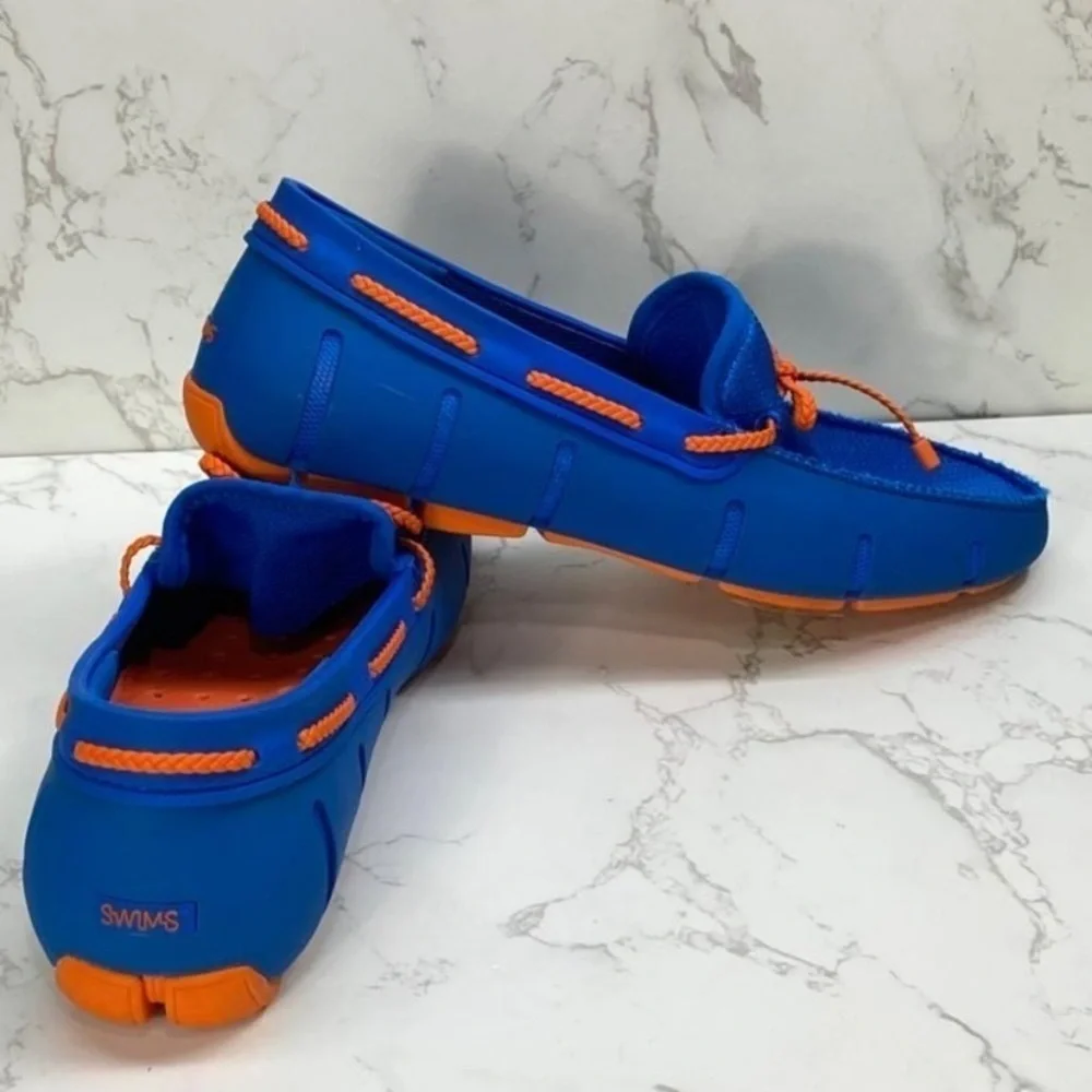 Wendorf Classic Poppy Orange/ Azure Blue Size 11 Swims